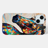 Glass-Mosaikpferd aus Multicolor 15 Case-Mate iPhone Hülle (Rückseite (Horizontal))