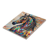 Glass-Mosaikpferd aus Multicolor 15 Fliese (Seite)