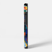 Glass-Mosaikpferd aus Multicolor 15 iPhone Hülle (Linke Seite)