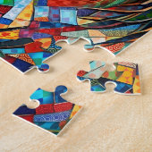 Glass-Mosaikpferd aus Multicolor 15 Puzzle (Seite)