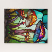 Glass Mushrooms, Fantasy Art Puzzle (Horizontal)