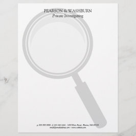 Glass - Name und Kontakt Briefkopf