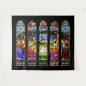 Glass Nativity Scene Weihnachten Wandteppich (Vorderseite (Horizontal))