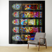 Glass Nativity Scene Weihnachten Wandteppich (Beispiel)