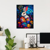 Glass Oaster Bunny Fantasy Poster (Heimbüro)
