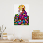 Glass Oaster Bunny Jesus Poster (Küche)