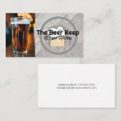 Glass Of Beer | Bier Garden Visitenkarte (Vorne/Hinten)
