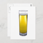 glass of beer postkarte (Vorne/Hinten)