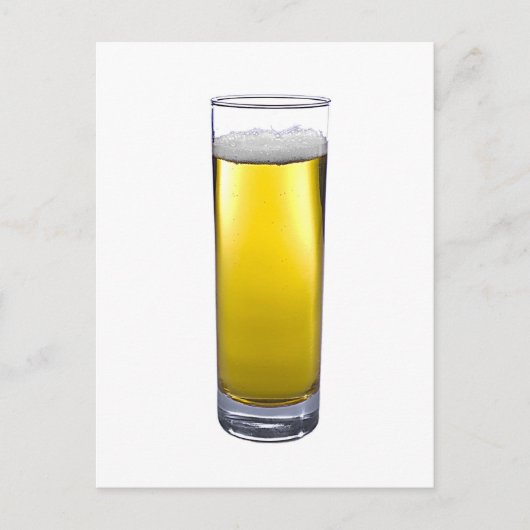 glass of beer postkarte (Vorderseite)