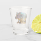 Glass Opalized Australian Wombat Schnapsglas (Rückseite)