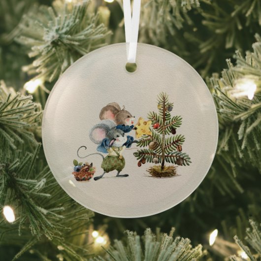 Glass Ornament - Christmas Mice Aus Glas (InSitu)