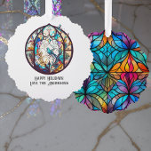 Glass-Ornament Weihnachtskuchen Ornament Karte