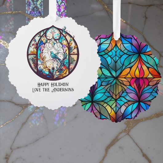 Glass-Ornament Weihnachtskuchen Ornament Karte