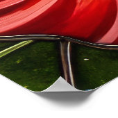 Glass Patchwork Hummingbird Garden Floral Mosaic Poster (Ecke)