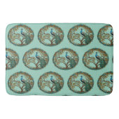 Glass Peacock Herbstbaum Badematte (Vorderseite)