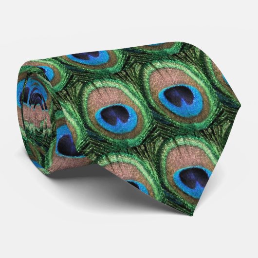 Glass Peacock Krawatte (Gerollt)