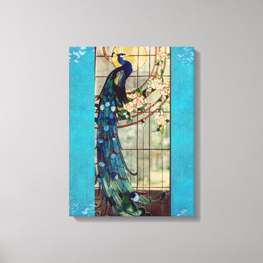 Glass Peacock Leinwanddruck (Vorderseite)