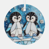 Glass Penguins Ornament Aus Glas (Rückseite)