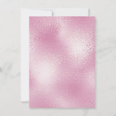 Glass Pink Pastel Confetti Pearls Brautparty Einladung (Rückseite)