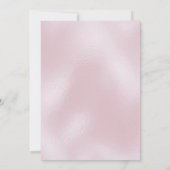 Glass Pink Roses Schlafen Schönheit Fairytale Einladung (Rückseite)