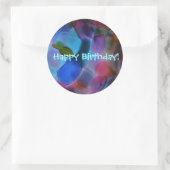 "Glass Planet" Runder Aufkleber (Tasche)