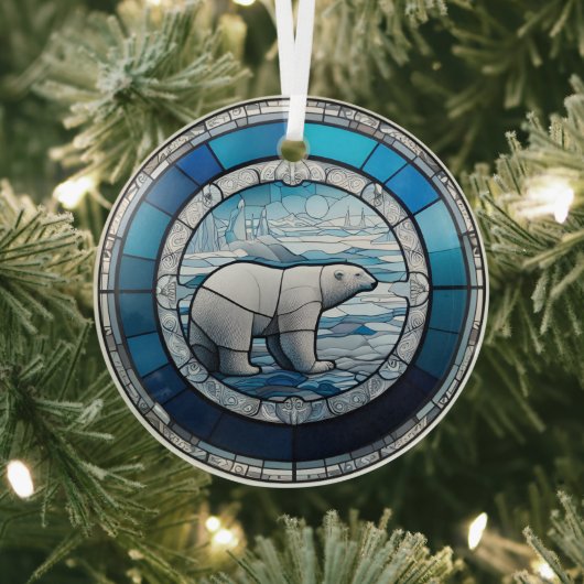 Glass Polar Bear Ornament Aus Glas (InSitu)