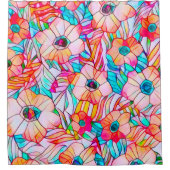 Glass Poppies Duschvorhang (Vorderseite)