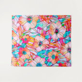 Glass Poppies Wandteppich (Vorderseite (Horizontal))