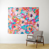 Glass Poppies Wandteppich (Beispiel (Horizontal))