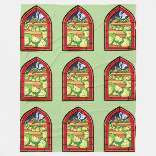 Glass Quetzalcoatl Fleecedecke (Vorderseite)