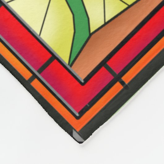 Glass Quetzalcoatl Fleecedecke (Ecke)