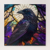 Glass Raven, Hexe vertraut, groß Puzzle (Vertikal)