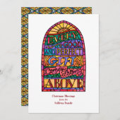 Glass Religious Non-Foto-Urlaubskarte Feiertagskarte (Vorne/Hinten)