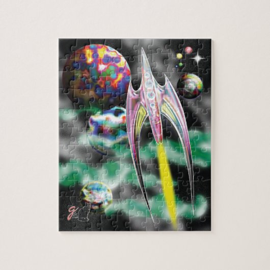 Glass Rocket Jigsaw Puzzle (Vertikal)