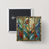 Glass Rote Hauptopftiere bei Sonnenaufgang Button (Vorne & Hinten)