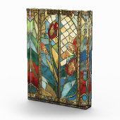 Glass Rote Hauptopftiere bei Sonnenaufgang Fotoblock (Rechts)