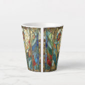 Glass Rote Hauptopftiere bei Sonnenaufgang Milchtasse (Vorderseite)