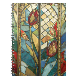 Glass Rote Hauptopftiere bei Sonnenaufgang Notizblock