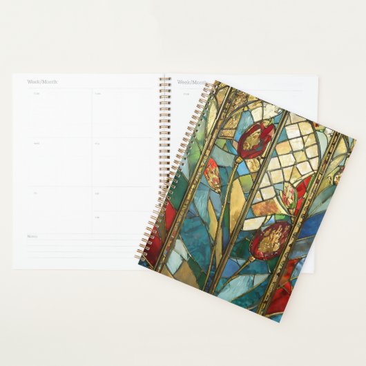 Glass Rote Hauptopftiere bei Sonnenaufgang Planer (Anzeige)