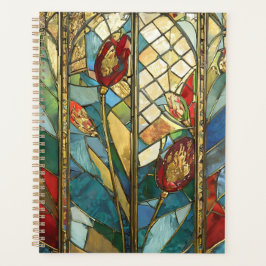 Glass Rote Hauptopftiere bei Sonnenaufgang Planer