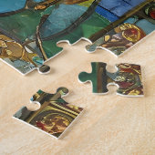 Glass Rote Hauptopftiere bei Sonnenaufgang Puzzle (Seite)