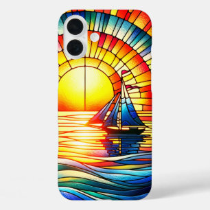 Glass Sailboat-Case iPhone 16 Plus Hülle