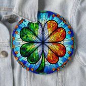 Glass Saint Patrick's Day Irish Clover Button (Beispiel)