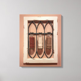 Glass Sand Bottles Wall Art Leinwanddruck