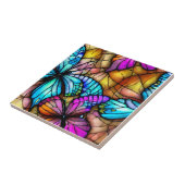 Glass-Schmetterlinge Fliese (Seite)