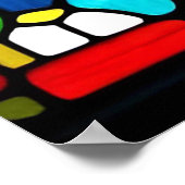 Glass-Segelschiff bei Sunset Poster (Ecke)