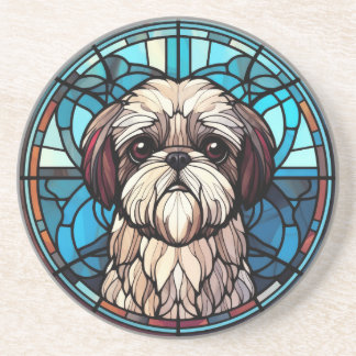 Glass Shih Tzu Adorable Dovers Liebhaber Getränkeuntersetzer
