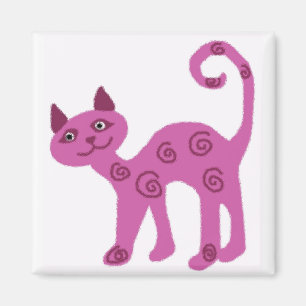 Glass sieht kitschiger Katzenmagnet Magnet