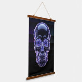 Glass Skull Wandteppich Mit Holzrahmen (Gewinkelt)