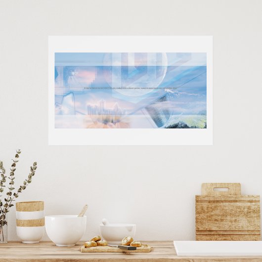 Glass Sky Poster (Küche)